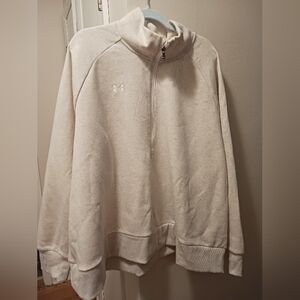 Under Armour zip up, Size 3xl, cream